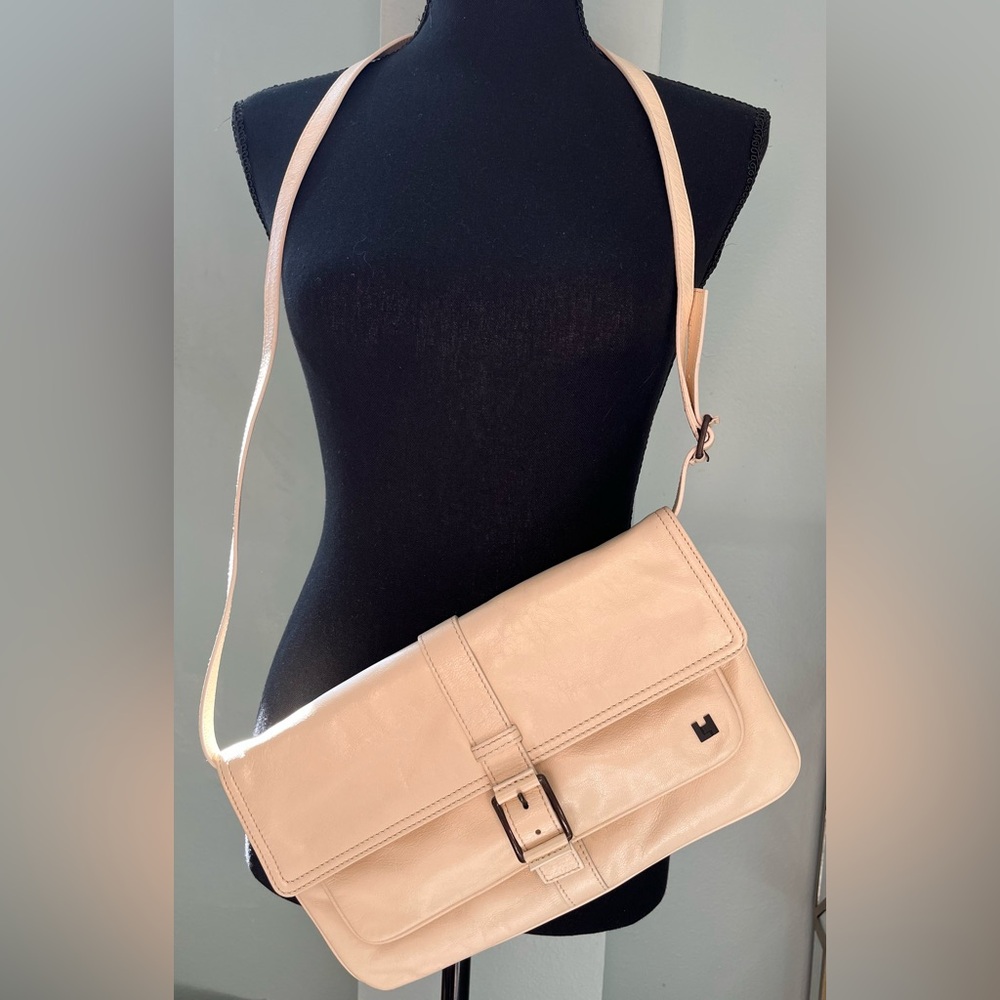 Lambertson Truex Cream Leather Clutch - Picture 9 of 9